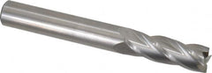 Hertel - 3/8", 1-1/8" LOC, 3/8" Shank Diam, 3" OAL, 4 Flute, Solid Carbide Square End Mill - Single End, Uncoated, Spiral Flute, 30° Helix, Centercutting, Right Hand Cut, Right Hand Flute - Americas Industrial Supply
