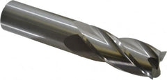 Hertel - 1", 2-1/4" LOC, 1" Shank Diam, 5" OAL, 4 Flute, Solid Carbide Square End Mill - Single End, Uncoated, Spiral Flute, 30° Helix, Centercutting, Right Hand Cut, Right Hand Flute - Americas Industrial Supply