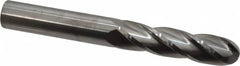 Hertel - 3/4" Diam, 3" LOC, 4 Flute Solid Carbide Ball End Mill - Uncoated, Single End, 6" OAL, 3/4" Shank Diam - Americas Industrial Supply