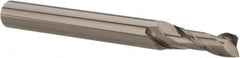 Hertel - 5/8", 3" LOC, 5/8" Shank Diam, 6" OAL, 2 Flute, Solid Carbide Square End Mill - Single End, AlTiN Finish, Spiral Flute, 30° Helix, Centercutting, Right Hand Cut, Right Hand Flute - Americas Industrial Supply