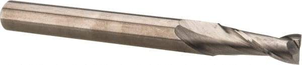 Hertel - 1", 3" LOC, 1" Shank Diam, 6" OAL, 2 Flute, Solid Carbide Square End Mill - Single End, AlTiN Finish, Spiral Flute, 30° Helix, Centercutting, Right Hand Cut, Right Hand Flute - Americas Industrial Supply