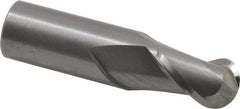 Hertel - 3/4" Diam, 1" LOC, 2 Flute Solid Carbide Ball End Mill - Uncoated, Single End, 3" OAL, 3/4" Shank Diam - Americas Industrial Supply
