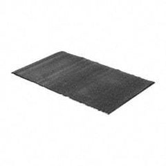 PRO-SAFE - 5 Ft. Long x 3 Ft. Wide, Poly Blended Carpet Surface, Cut Pile Entrance Matting - 3/8 Inch Thick, Indoor, Medium Traffic, Vinyl, Charcoal - Americas Industrial Supply