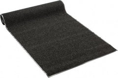PRO-SAFE - 8 Ft. Long x 4 Ft. Wide, Poly Blended Carpet Surface, Ribbed Entrance Matting - 5/16 Inch Thick, Indoor, Medium Traffic, Vinyl, Black - Americas Industrial Supply