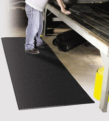 PRO-SAFE - 60' Long x 3' Wide, Dry Environment, Anti-Fatigue Matting - Black, Vinyl with Vinyl Sponge Base, Beveled on 4 Sides - Americas Industrial Supply