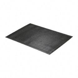 PRO-SAFE - 3' Long x 2' Wide, Dry Environment, Anti-Fatigue Matting - Black, Vinyl with Vinyl Sponge Base, Beveled on 4 Sides - Americas Industrial Supply