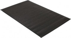 PRO-SAFE - 5' Long x 3' Wide, Dry Environment, Anti-Fatigue Matting - Black, Vinyl with Vinyl Sponge Base, Beveled on 4 Sides - Americas Industrial Supply