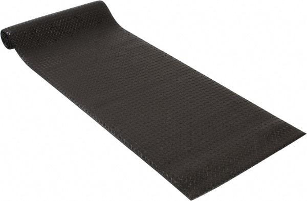 PRO-SAFE - 12' Long x 3' Wide, Dry Environment, Anti-Fatigue Matting - Black, Vinyl with Vinyl Sponge Base, Beveled on 4 Sides - Americas Industrial Supply