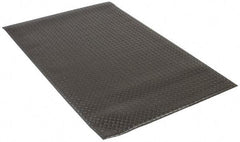PRO-SAFE - 5' Long x 3' Wide, Dry Environment, Anti-Fatigue Matting - Black, Vinyl with Vinyl Sponge Base, Beveled on 4 Sides - Americas Industrial Supply