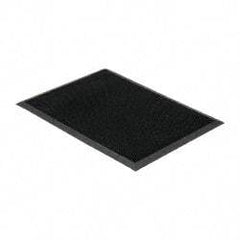 PRO-SAFE - 32 Inch Long x 2 Ft. Wide, SBR Rubber Surface, Bristle Surface Entrance Matting - 5/8 Inch Thick, Indoor and Outdoor, SBR Rubber, Black - Americas Industrial Supply