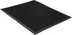 PRO-SAFE - 39 Inch Long x 32 Inch Wide, SBR Rubber Surface, Bristle Surface Entrance Matting - 5/8 Inch Thick, Indoor and Outdoor, SBR Rubber, Black - Americas Industrial Supply