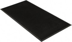 PRO-SAFE - 6 Ft. Long x 3 Ft. Wide, SBR Rubber Surface, Bristle Surface Entrance Matting - 5/8 Inch Thick, Indoor and Outdoor, SBR Rubber, Black - Americas Industrial Supply
