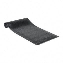 PRO-SAFE - 10' Long x 3' Wide, Dry Environment, Anti-Fatigue Matting - Black, Vinyl with Vinyl Sponge Base, Beveled on 4 Sides - Americas Industrial Supply