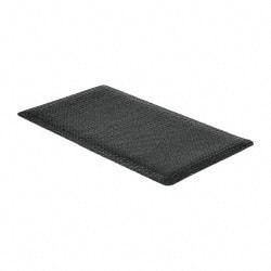 PRO-SAFE - 5' Long x 3' Wide, Dry Environment, Anti-Fatigue Matting - Black, Vinyl with Vinyl Sponge Base, Beveled on 4 Sides - Americas Industrial Supply