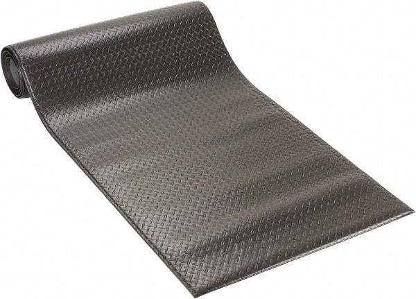 PRO-SAFE - 12' Long x 3' Wide, Dry Environment, Anti-Fatigue Matting - Black, Vinyl with Vinyl Sponge Base, Beveled on 4 Sides - Americas Industrial Supply
