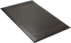 PRO-SAFE - 5' Long x 3' Wide, Dry Environment, Anti-Fatigue Matting - Black, Vinyl with Vinyl Sponge Base, Beveled on 4 Sides - Americas Industrial Supply