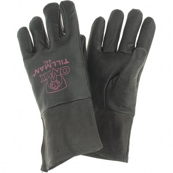 TILLMAN - Welder's & Heat Protective Gloves - UNLINED LRG BLK 1/PR TOP GRAIN KIDSKIN MIG GLV - Americas Industrial Supply