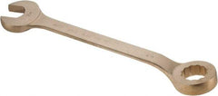 Ampco - 2-1/8" 12 Point Offset Combination Wrench - 15° Offset Angle, 22-3/4" OAL, Aluminum Bronze, Plain Finish - Americas Industrial Supply