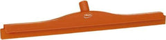 Vikan - 24" Rubber Blade Floor Squeegee - Double Edge, Orange, Plastic Holder - Americas Industrial Supply