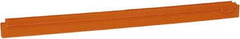 Vikan - 24" Rubber Blade Squeegee Refill - Double Edge, Orange, Plastic Holder - Americas Industrial Supply