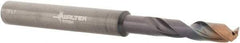 Walter-Titex - 11/64" 140° Spiral Flute Solid Carbide Screw Machine Drill Bit - Double Coating Finish, Right Hand Cut, 24mm Flute Length, 66mm OAL, X-treme Plus Point, Straight Shank, Through Coolant - Americas Industrial Supply