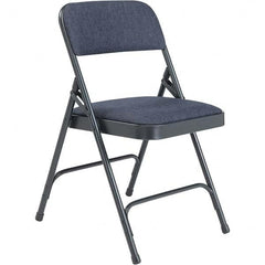 National Public Seating - Folding Chairs Pad Type: Folding Chair w/Fabric Padded Seat Material: Fabric; Steel - Americas Industrial Supply