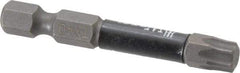 Wera - T40 Torx Bit - 1/4" Hex Drive, 2" OAL - Americas Industrial Supply