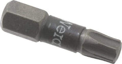 Wera - T30 Torx Bit - 1/4" Hex Drive, 1" OAL - Americas Industrial Supply