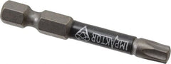 Wera - T30 Torx Bit - 1/4" Hex Drive, 2" OAL - Americas Industrial Supply