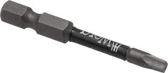 Wera - #2" Square Size Square Recess Bit - 1/4" Hex Drive, 2" OAL - Americas Industrial Supply