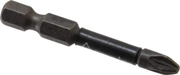 Wera - PZ.2 Posidriv Screwdriver Bit - 1/4" Hex Drive, 2" OAL - Americas Industrial Supply