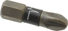 Wera - PZ.3 Posidriv Screwdriver Bit - 1/4" Hex Drive, 1" OAL - Americas Industrial Supply