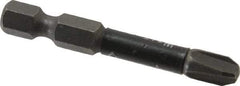 Wera - #3 Phillips Screwdriver Bit - 1/4" Hex Drive, 2" OAL - Americas Industrial Supply