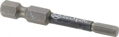 Wera - 4mm Hex Screwdriver Bit - 1/4" Drive, 2" OAL - Americas Industrial Supply