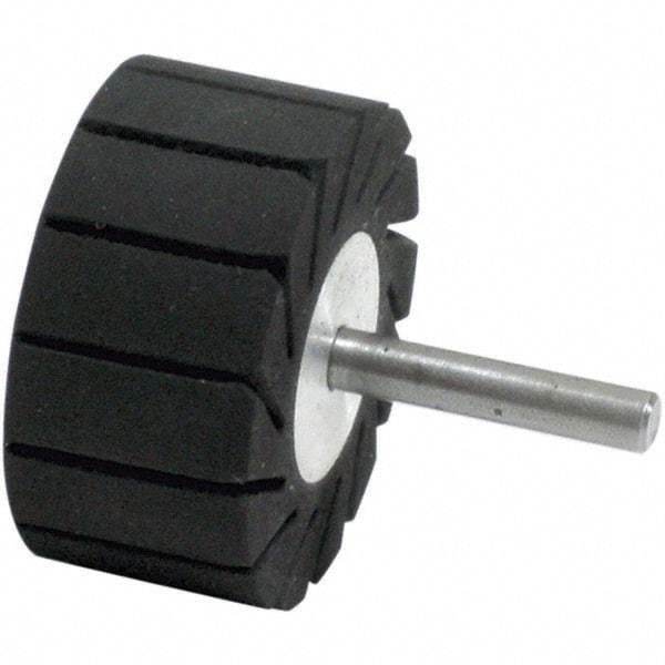 Dynabrade - 1" Wide x 2" Diam, Expander Wheel Spiral Band Drum - 1/4" Shank Diam, 7,500 RPM - Americas Industrial Supply