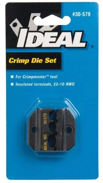 Ideal - Terminal Crimper - Insulated Terminal 22-10 AWG - Die Set Only Style - Americas Industrial Supply