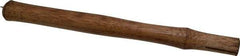 Made in USA - 16" Long Replacement Handle for Blacksmith Hammers - 1-1/4" Eye Length x 1" Eye Width, Hickory, Material Grade Type B - Americas Industrial Supply