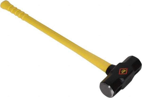 NUPLA - 16 Lb Head, Sledge Hammer - Steel Head, 2-7/8" Face Diam, Fiberglass Handle - Americas Industrial Supply