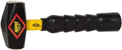 NUPLA - 2 Lb Head, 10" Long Drilling Hammer - Steel Head, 1-1/4" Face Diam, Fiberglass Handle - Americas Industrial Supply