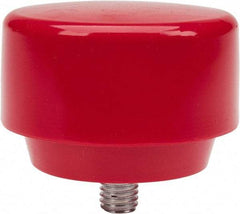 NUPLA - 3" Face Diam, Grade Medium, Red Hammer Tip/Face - Plastic - Americas Industrial Supply