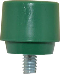 NUPLA - 1" Face Diam, Grade Tough, Green Hammer Tip/Face - Plastic - Americas Industrial Supply