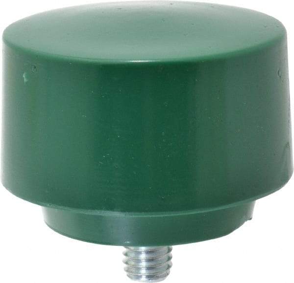 NUPLA - 2-1/2" Face Diam, Grade Tough, Green Hammer Tip/Face - Plastic - Americas Industrial Supply