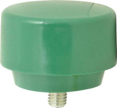 NUPLA - 3" Face Diam, Grade Tough, Green Hammer Tip/Face - Plastic - Americas Industrial Supply