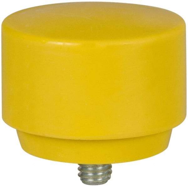 NUPLA - 2" Face Diam, Grade Extra Hard, Yellow Hammer Tip/Face - Plastic - Americas Industrial Supply