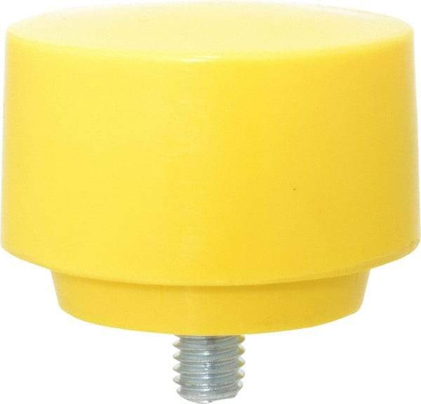 NUPLA - 2-1/2" Face Diam, Grade Extra Hard, Yellow Hammer Tip/Face - Plastic - Americas Industrial Supply