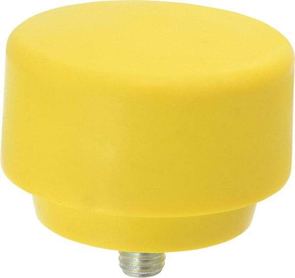 NUPLA - 3" Face Diam, Grade Extra Hard, Yellow Hammer Tip/Face - Plastic - Americas Industrial Supply