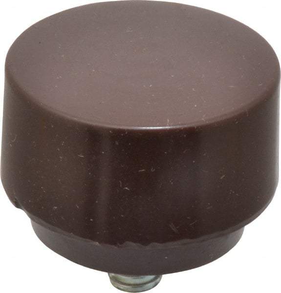 NUPLA - 1-1/2" Face Diam, Grade Soft, Brown Soft Face Hammer Tip - Plastic - Americas Industrial Supply