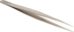 Aven - 5-5/16" OAL SS-SA Precision Tweezers - Straight, Extra Long & Narrow - Americas Industrial Supply