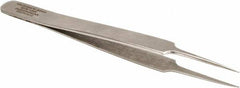 Aven - 4-1/2" OAL 5-SA Precision Tweezers - Tapered Ultra Fine, Subminiature Assembly - Americas Industrial Supply