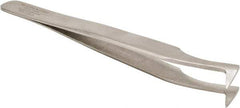 Aven - 4-1/2" OAL 6-SA Precision Tweezers - Angled, Miniature Components - Americas Industrial Supply